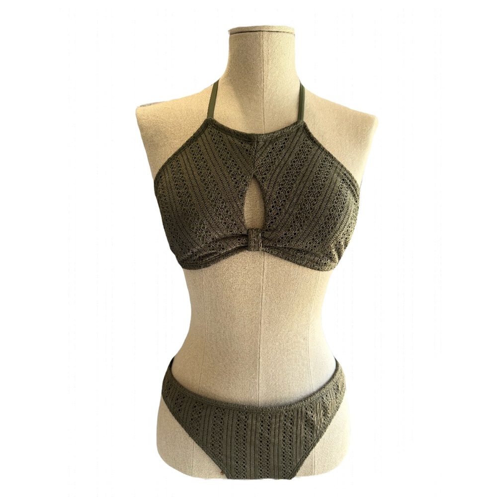 Target brand Olive Green Crochet Bikini Set